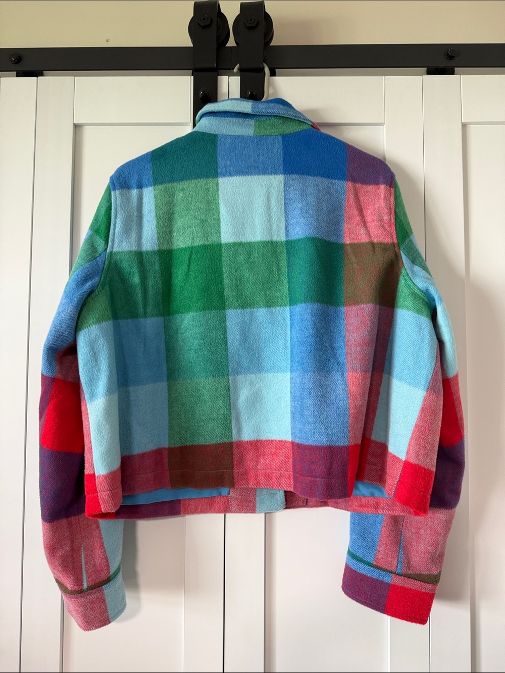 Free Assembly Colorblock Button Jacket - Multicolor Plaid - Picture 3 of 3